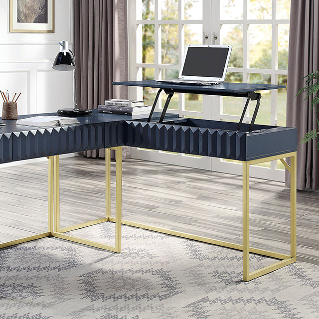 FREIBURG Corner Desk, Antique Blue