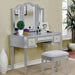 CLARISSE Silver Vanity w/ Stool image