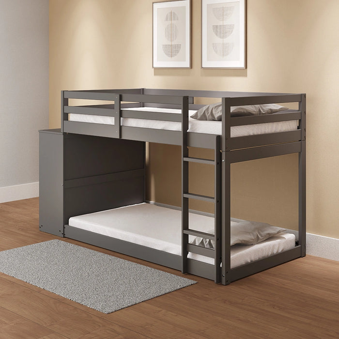 Bunk Bed (T/T) w/4 Drawers & 3 Compartments