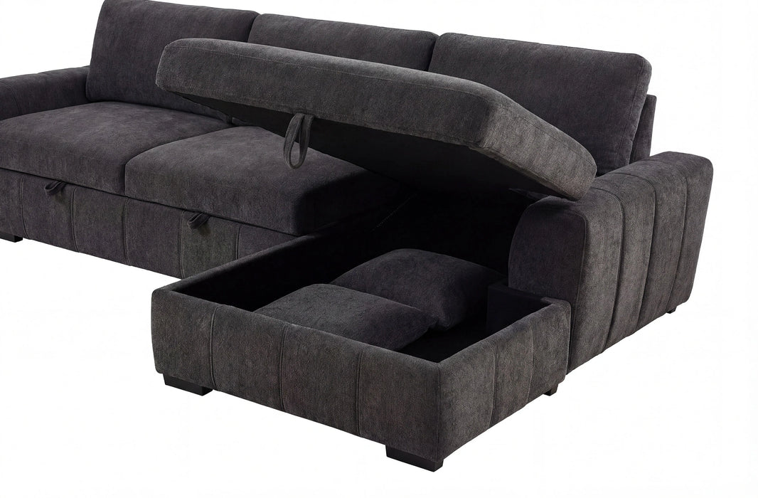 Pastrana Upholstered Sleeper Sectional Sofa