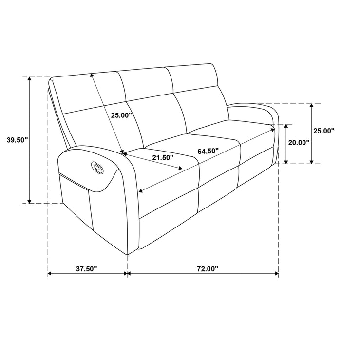 Hamilton Manual Reclining Sofa Set