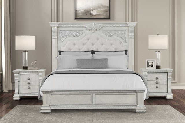 Promenade Bed Brown & White