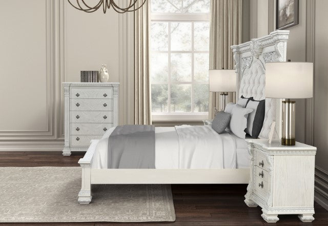 Promenade Bed Brown & White