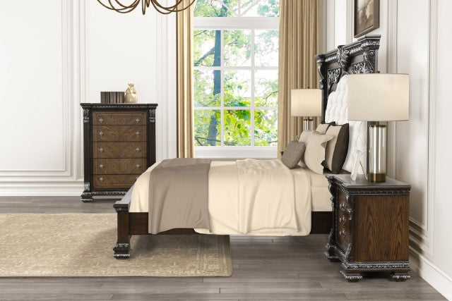 Promenade Bed Brown & White