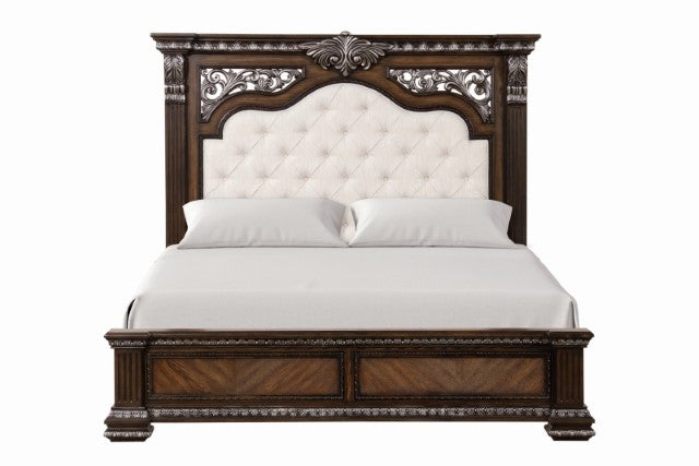 Promenade Bed Brown & White