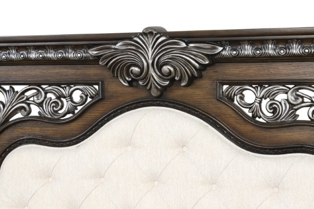Promenade Bed Brown & White