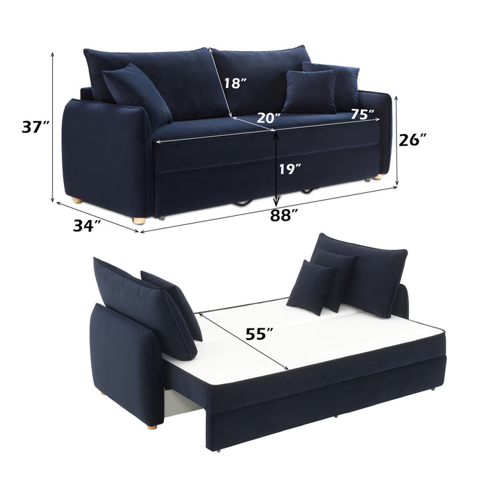 Sofa w/Sleeper & 3 Pillows (Full)